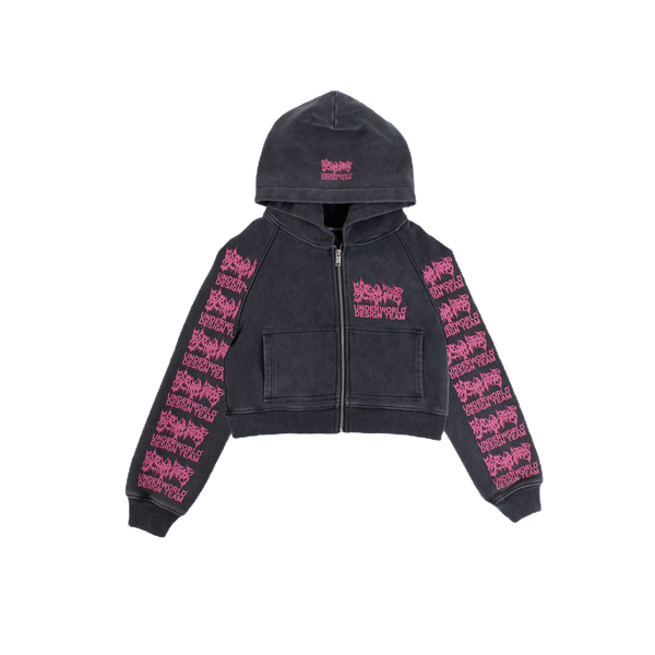 UWDT BABY STONE WASH ZIP HOODIE