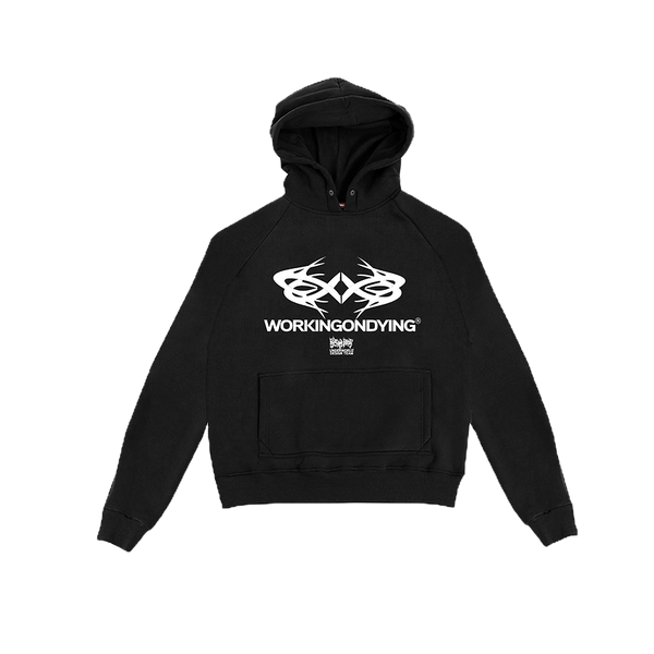 WORKINGONDYING® HOODIE BLACK